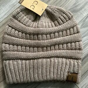 New CC Beanie Taupe Colored Hat